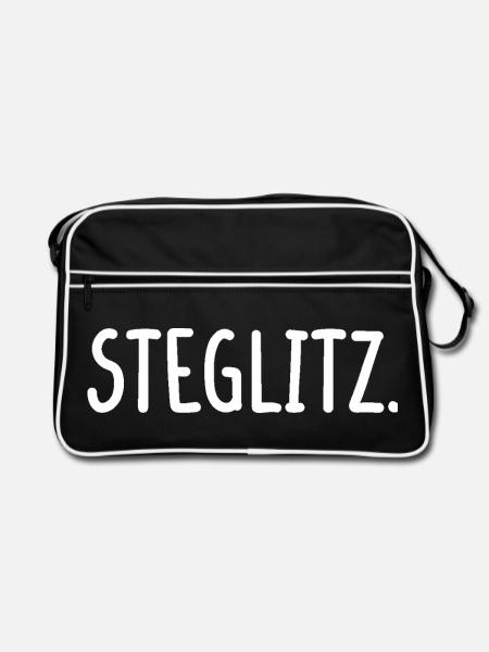 Steglitz Berlin Bezirk Fancy - Retro Tasche - Schwarz/Weiß