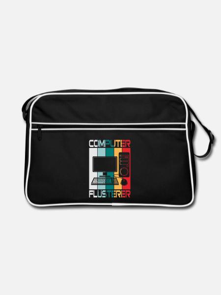 Computer Flüsterer - Retro Tasche - Schwarz/Weiß