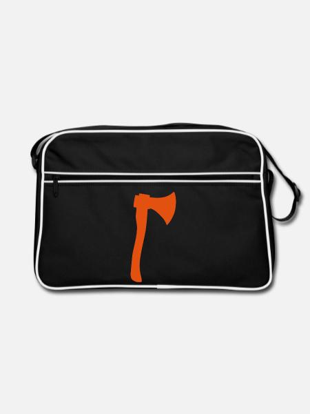 Pirat Klassenzeichen - Retro Tasche - Schwarz/Weiß