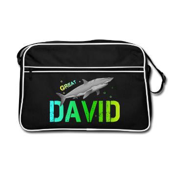 David - Retro Tasche - Schwarz/Weiß - Vorne