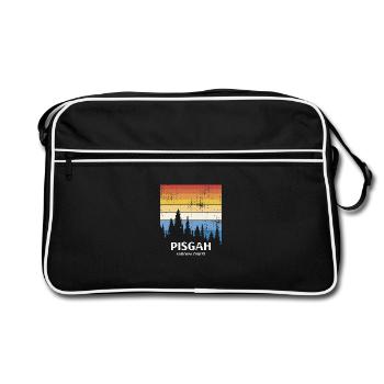Pisgah National Forest - Retro Tasche - Schwarz/Weiß - Vorne