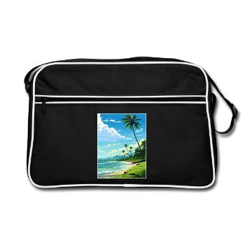 Osa Halbinsel Costa Rica Vintage Reiseposter WPA - Retro Tasche - Schwarz/Weiß - Vorne