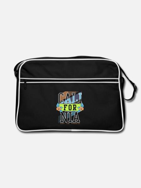KALIFORNIEN - Retro Tasche - Schwarz/Weiß