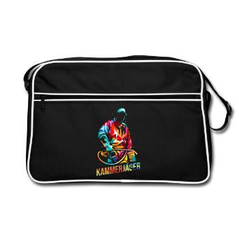 Flinker Kammerjäger Schädlingsbekämpfung - Retro Tasche - Schwarz/Weiß - Vorne