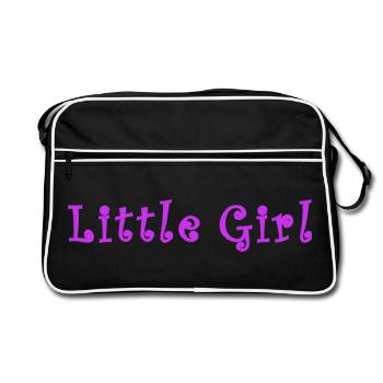 Little Girl - Retro Tasche - Schwarz/Weiß - Vorne