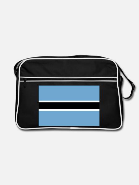 Botsuana - Retro Tasche - Schwarz/Weiß