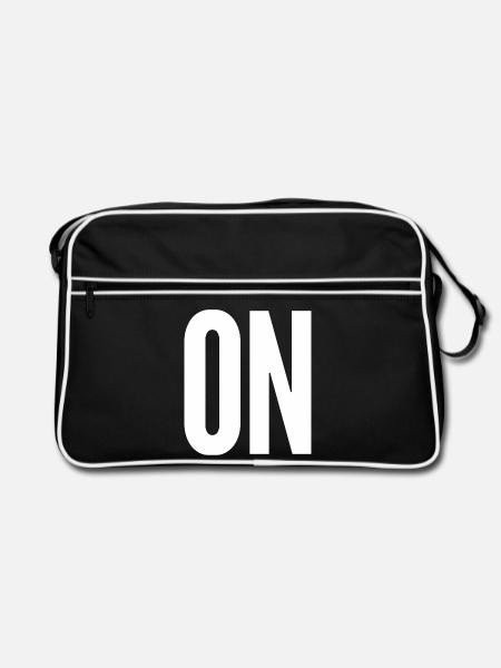 Auf - Retro Tasche - Schwarz/Weiß