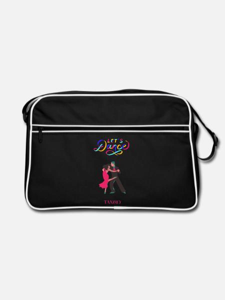 Lass uns Tango tanzen - Retro Tasche - Schwarz/Weiß