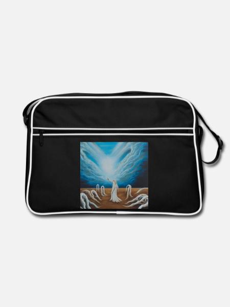 Kraft - Retro Tasche - Schwarz/Weiß