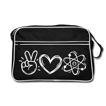 Wertschätzung von Physikliebhabern und Wissenschaft - Retro Tasche - Schwarz/Weiß - Vorne
