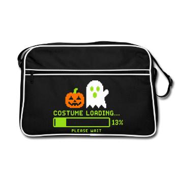 Hallowe Costume Loading Retro Gamer - Retro Tasche - Schwarz/Weiß - Vorne