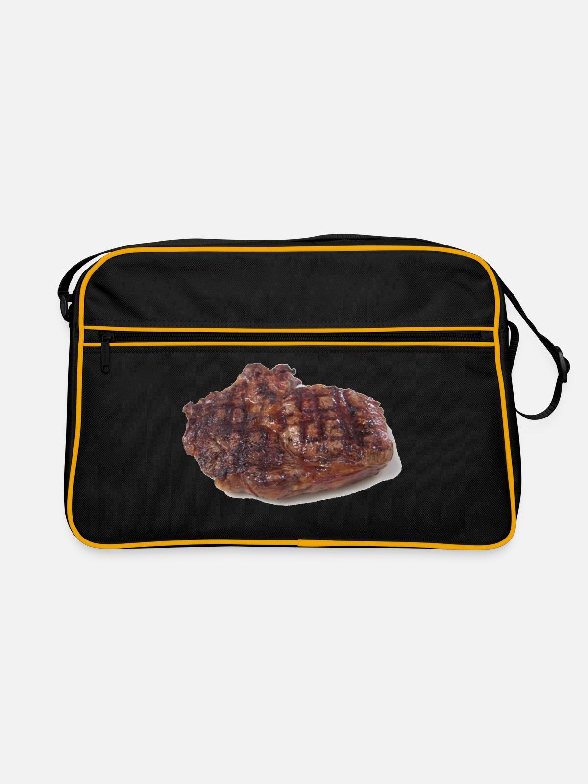 Steak - Sac Retro - noir/or - Devant