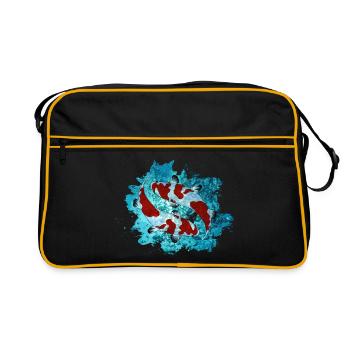 Koi - Retro Tasche - Schwarz/Gold - Vorne