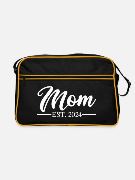 Mom 2024 - Retro Tasche - Schwarz/Gold