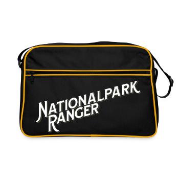 Nationalpark Ranger – Wildhüter & Naturschutz - Retro Tasche - Schwarz/Gold - Vorne