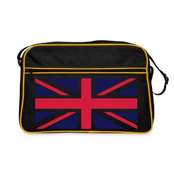 UNION JACK - Retro Tasche - Schwarz/Gold - Vorne
