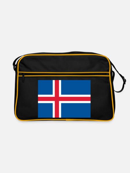 Island - Retro Tasche - Schwarz/Gold