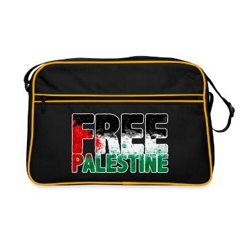 Palestine libre - Sac Retro - noir/or - Devant