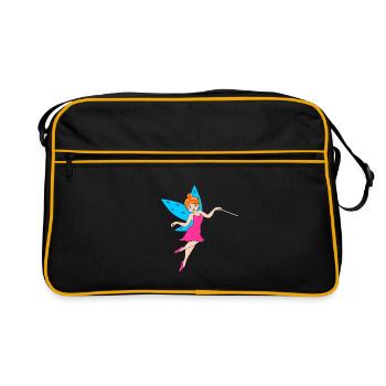 Fairy Fee - Retro Tasche - Schwarz/Gold - Vorne