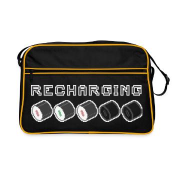 Rechargement Pixel Sushi - Sac Retro - noir/or - Devant
