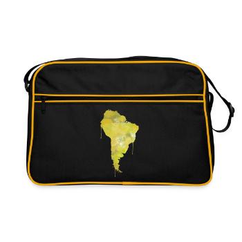 Südamerika - Retro Tasche - Schwarz/Gold - Vorne