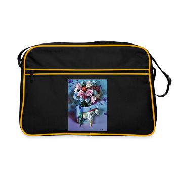 Bunter Pony - Retro Tasche - Schwarz/Gold - Vorne
