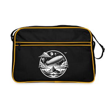 Airship Logo - Retro Bag - black/gold - Front
