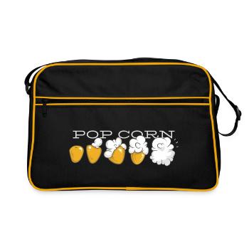 Évolution du pop-corn - Sac Retro - noir/or - Devant