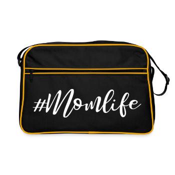 Momlife - Conception de slogans - Sac Retro - noir/or - Devant