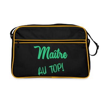 MASTER. THANK YOU. THANK YOU, MASTER. MASTER. MASTER GIFT - Retro Bag - black/gold - Front