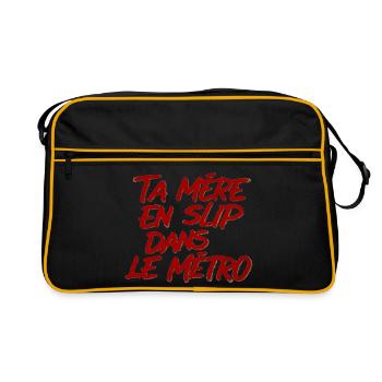 Provocation Métro: Mère en Slip - Sac Retro - noir/or - Devant