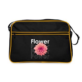 Flower Power - Retro Bag - black/gold - Front