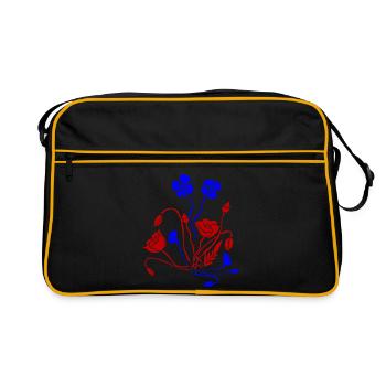 Fleur Picture Fleurs - Sac Retro - noir/or - Devant
