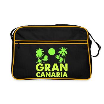 gran_canaria- - Retro Tasche - Schwarz/Gold - Vorne