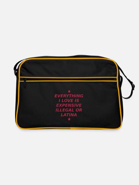031 Teures Latina-Liebesangebot - Retro Tasche - Schwarz/Gold