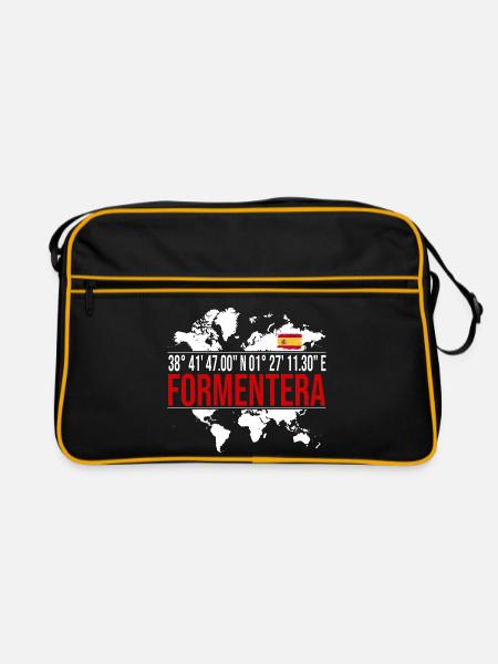 Formentera - Retro Tasche - Schwarz/Gold