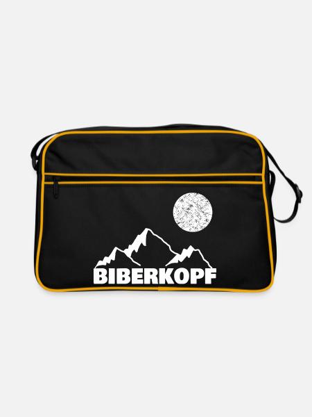 Berg Biberkopf - Retro Tasche - Schwarz/Gold