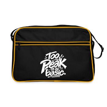Look Good Feel Good Graffiti - Retro Tasche - Schwarz/Gold - Vorne
