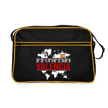 Valencia - Retro Tasche - Schwarz/Gold - Vorne