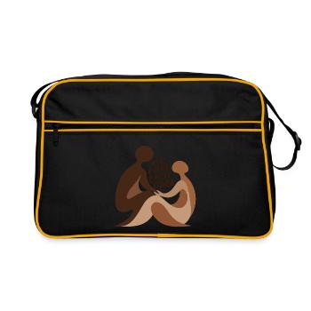 We Need Each Other - Retro Tasche - Schwarz/Gold - Vorne