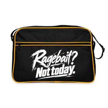 Regenbogen Freitag Graffiti - Retro Tasche - Schwarz/Gold - Vorne