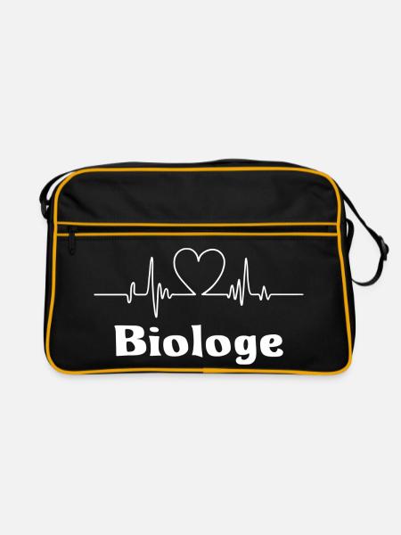 Biologe - Retro Tasche - Schwarz/Gold