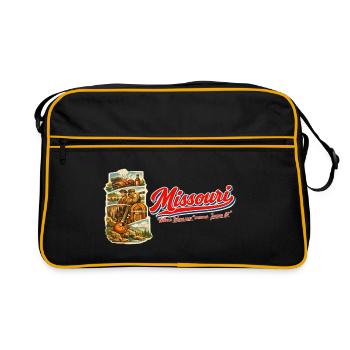 Missouri Retro Vintage Show-Me State Design - Retro Tasche - Schwarz/Gold - Vorne