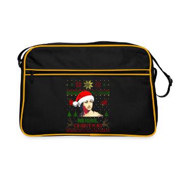 Abigail Adams Abigail Weihnachten - Retro Tasche - Schwarz/Gold - Vorne