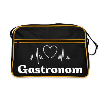 Gastronom - Retro Tasche - Schwarz/Gold - Vorne