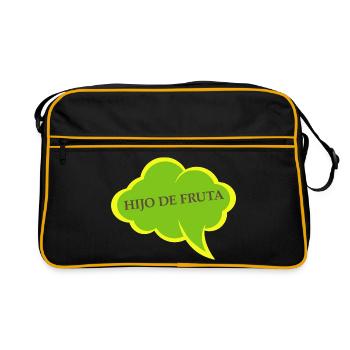 Sohn der Grünen Blasenfrucht - Retro Tasche - Schwarz/Gold - Vorne