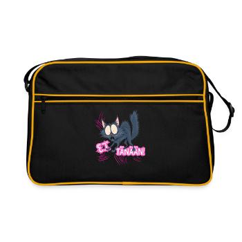 Nicht heute! - Retro Tasche - Schwarz/Gold - Vorne