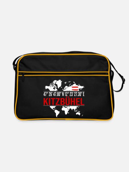 Kitzbühel - Retro Tasche - Schwarz/Gold