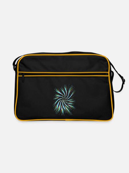 Unendlicher Fluss - Retro Tasche - Schwarz/Gold