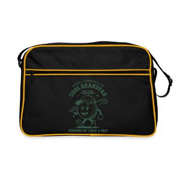 Cool Grandpas Club Golf - Retro Tasche - Schwarz/Gold - Vorne
